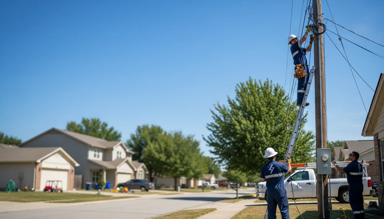 Residential electrician providing installation services in Manchester, MI